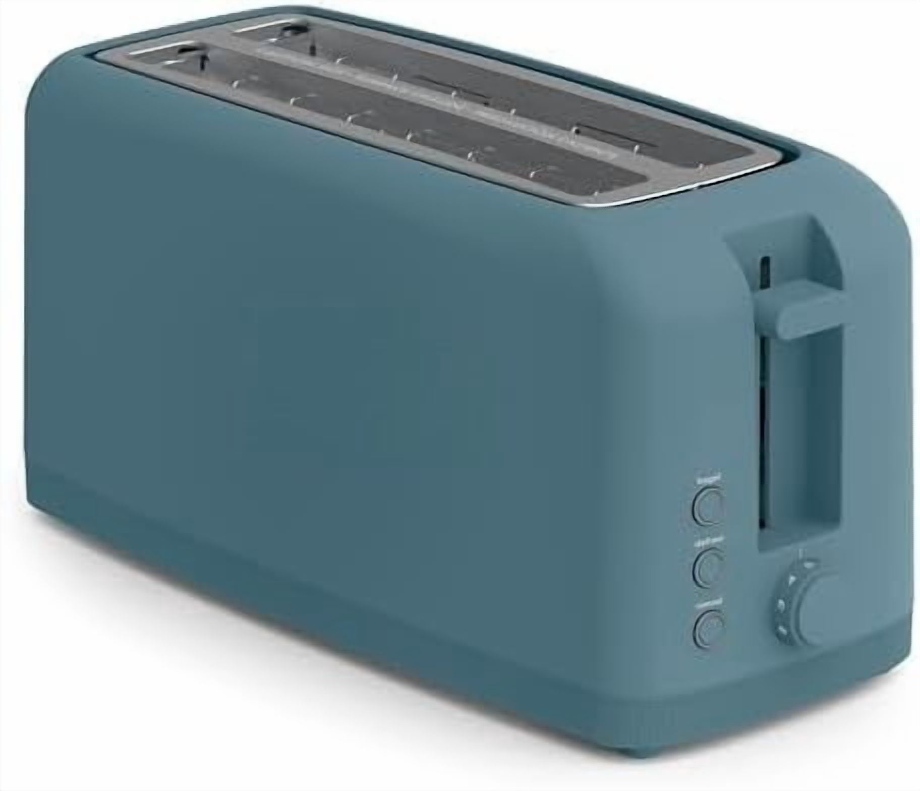 Push Button Toaster 4 Slice Slim Toaster, Fits-anywhere Kitchenware, 6 Setting Shade ...