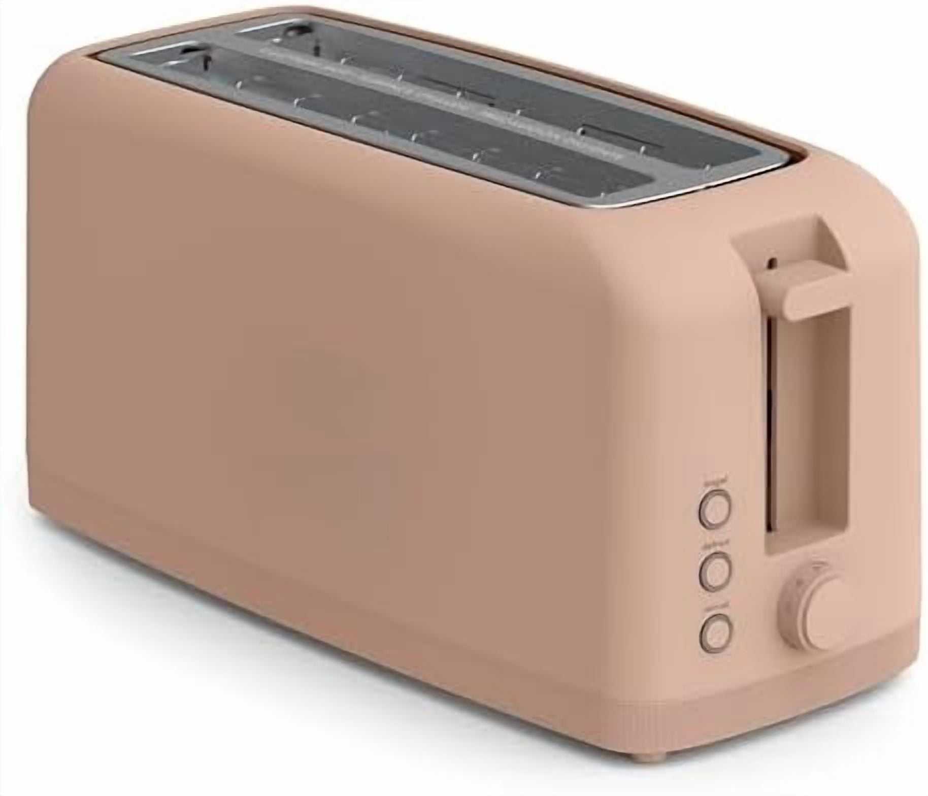 4 Slice Slim Toaster, Fits-anywhere™ Kitchenware, 6 Setting Shade Control with Reheat & Cancel Buttons, Fits Sourdough, 10” Long Slot, Anti Jam & Auto Shutoff, 900 Watt, Blossom