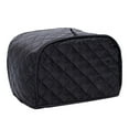 thumbnail image 1 of 4-Slice Toaster Cover Bread Toaster Appliance Dust-proof Cover, Fits Most Standard 4 Slice Toasters, Machine Washable, Black, 1 of 8