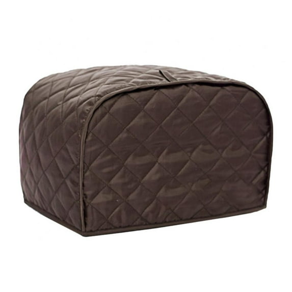 4-Slice Toaster Cover Bread Toaster Appliance Dust-proof Cover, Fits Most Standard 4 Slice Toasters, Machine Washable, Dark Brown