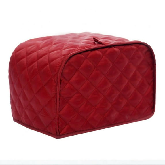 4-Slice Toaster Cover Bread Toaster Appliance Dust-proof Cover, Fits Most Standard 4 Slice Toasters, Machine Washable, Red