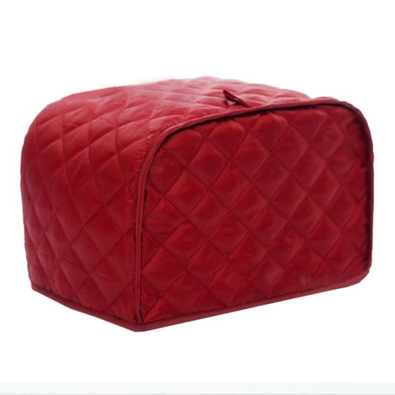 4 Slice Toaster Cover,Polyester Fabric Quilted Four Slice Toaster Appliance Dust Proof Cover for Kitchen Small Appliance Dust Cover and Fingerprint Protection,12.5 x 11 x 8.5 Inch
