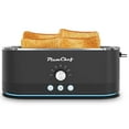 thumbnail image 1 of 4-Slice Toaster , 7 Browning Settings, Defrost/Reheat Functions, Removable Crumb Tray, Full body Stainless Steel Housing 1350W , Anti-Fingerprint & Anti-Jam,  Brushed Black, 1 of 7