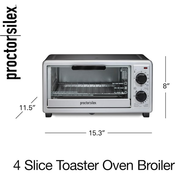 4 Slice Toaster Oven Broiler