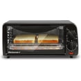 thumbnail image 1 of ETO236 Personal Compact 2 Slice Countertop Toaster Oven with 15 Minute Timer & Adjustable Temperature, Bake, Broil, & Toast, Black, 1 of 7