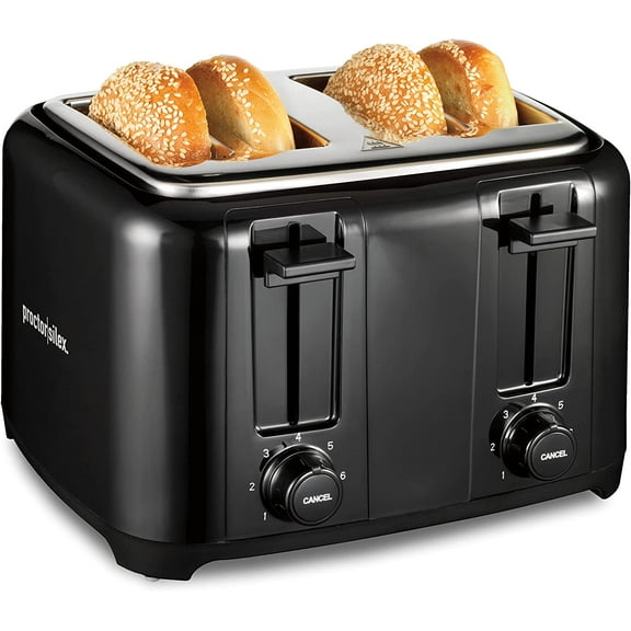 4 Slice Toaster with Extra Wide Slots &  EKT1001 Electric BPA-Free Glass Kettle