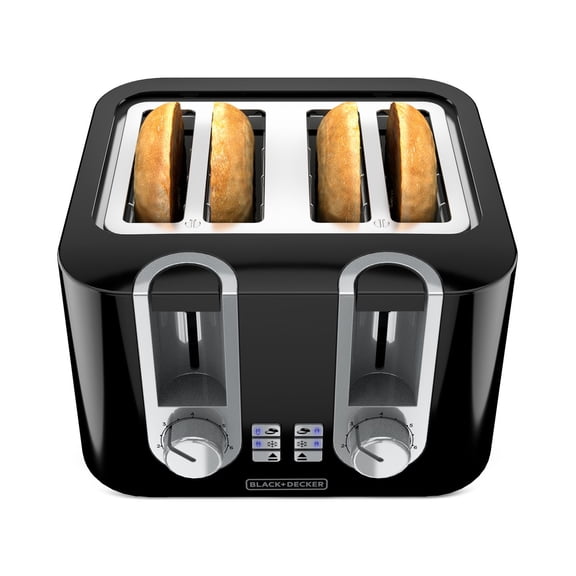 4 - Slice Wide - Slot High - Lift Toaster for Bagels, Waffles and Artisan Toast
