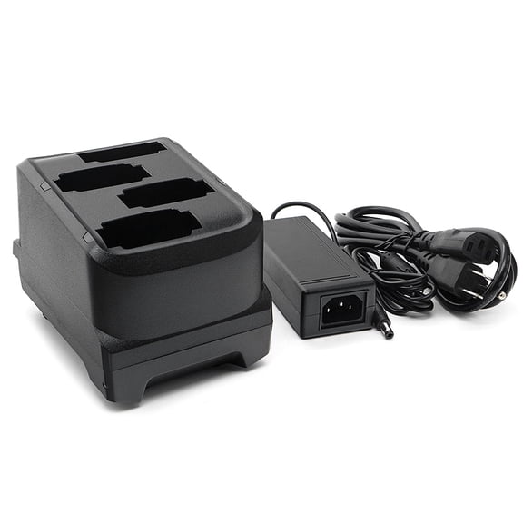 4-Slot Battery Charging Cradle Kit for Zebra MC9300,Android Barcode Scanners | (Power Supply Included)