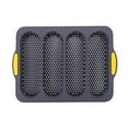 thumbnail image 1 of 4 Slot Hoagie Tray Bread Tin Silicone Mold Cake Baking Mold 33.5X24X2.5CM Black, 1 of 6