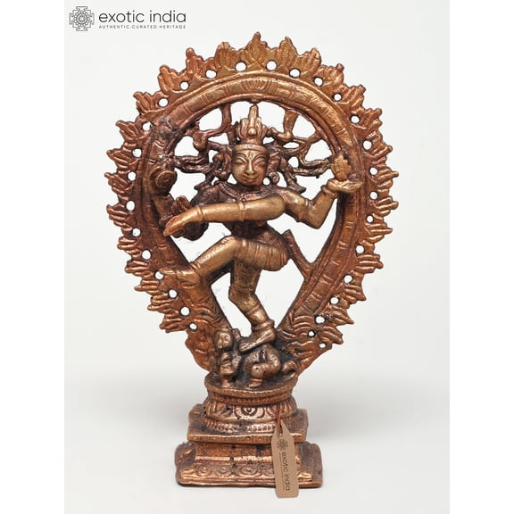 4" Small Nataraja (Dancing Lord Shiva) | Copper Statue