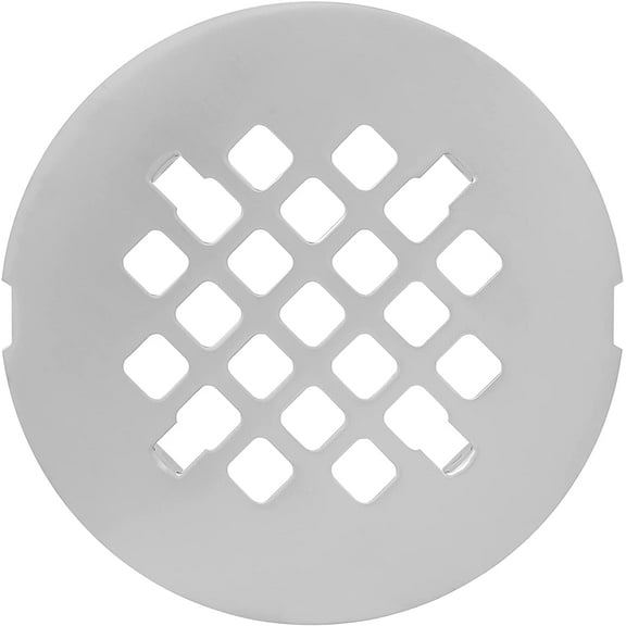 4  Snap-in Shower Drain Grate - Brushed Nickel - Replacement Cover - VHI - Handyman Designed & Tested in America - 100% Brass - Will Never Bend or Break