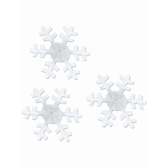 4" Snowflakes Festive Winter Holiday Season Home Decor Decoration