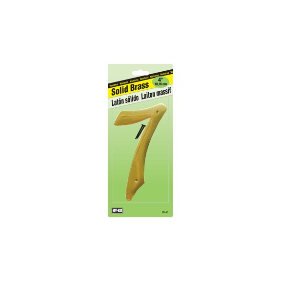 Hyko Prod. Hy-Ko 4 In. Solid Brass Decorative House Numbers