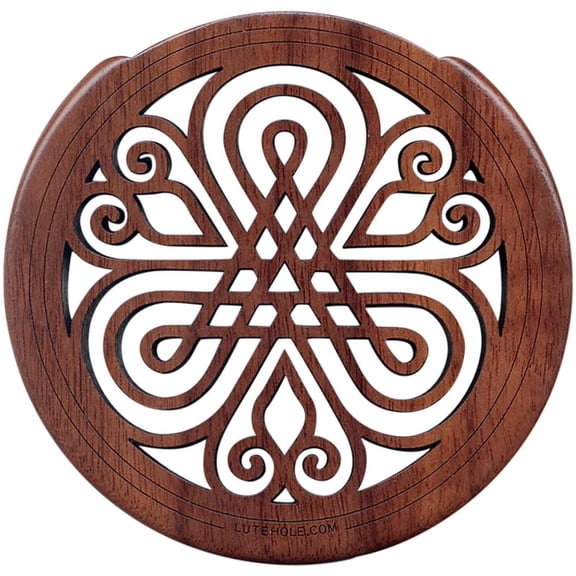 4" Soundhole Covers for Feedback Control in Maple or Walnut