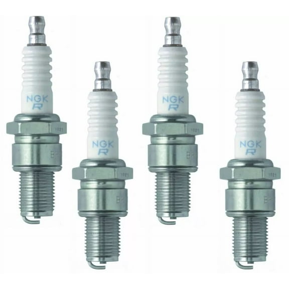 4 Spark Plugs NGK BR8ES 5422 for Vintage SILHOUETTE 911 FUEGO R17 Pre-Set Gap