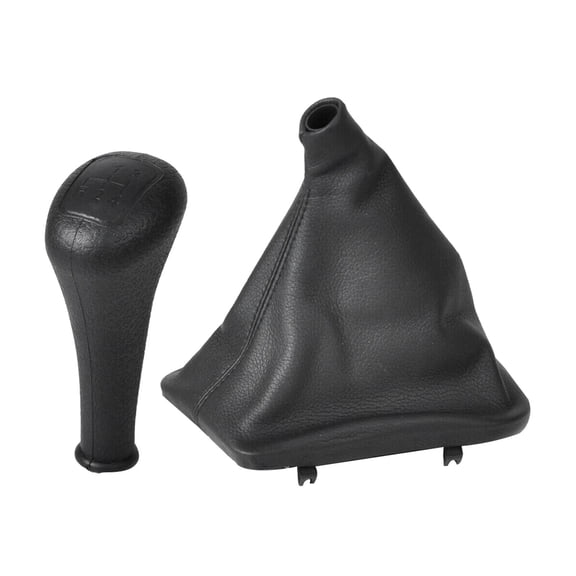 4 Speed Car Gear Shift Knob Shifter Lever Leather Boot Cover For Mercedes-Benz W123 W140 W202