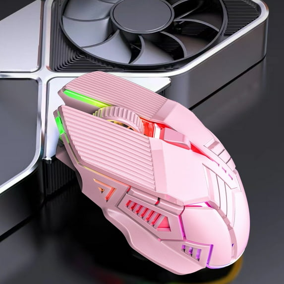 4 Speed DPI Adjustment RGB Colorful Gaming Mouse, USB Wired Connection Gaming Mouse, Dynamic RGB Lighting, Lag-Free Wired Connection, Multi Device Suitable for Macro Programming Custom