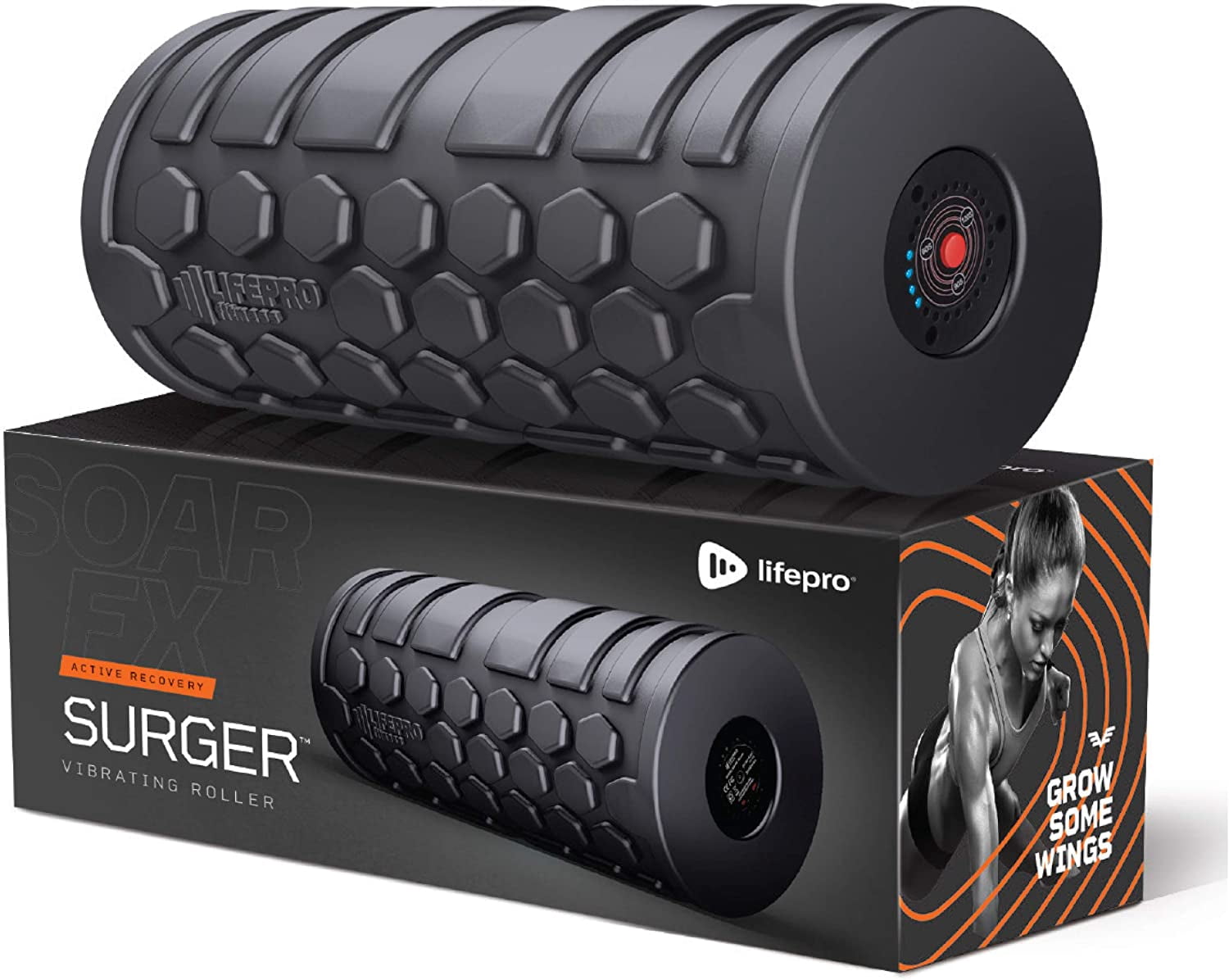 4-Speed Vibrating Massage Ball - Peanut Massager and Foam Roller for Fitness, Mobility, Relaxation Compact Portable Design