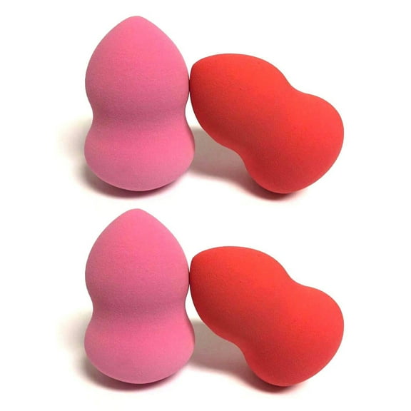 4 Sponge Blender Makeup Powder Puff Applicator Beauty Blending Eye Face Smooth