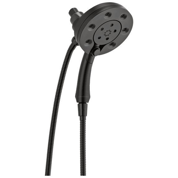 4-Spray H2Okinetic® In2ition® Two-in-One Shower in Matte Black 58472-BL