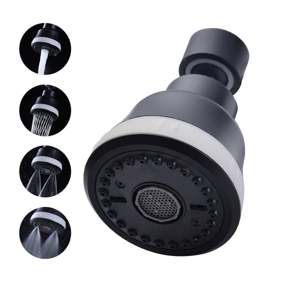 4 Spray Modes Faucet Aerator,360 Degree Faucet Sprayer Attachment,Big Angle Kitchen Faucet Aerator,Swivel Faucet Extender,Sink Sprayer Attachment for faucet,55/64 inch Female Thread