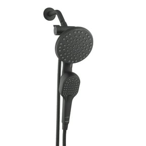 Better Homes & Gardens Magnetic Combo Showerhead, Matte Black, 2-in-1 Handheld & Fixed Head