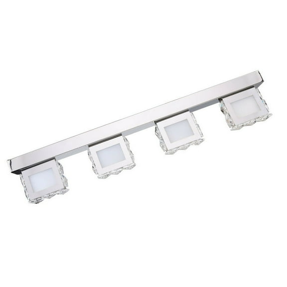 4 Square Lights LED Vanity Light Mirror Light Bathroom Wall Sconces for Living room