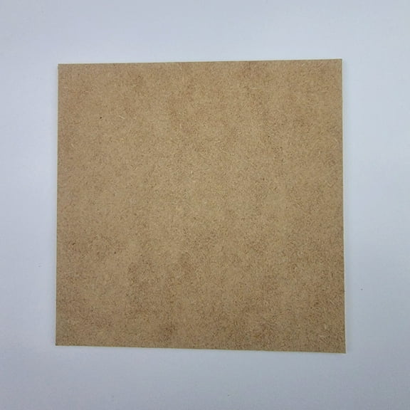 4" Square, Unfinished MDF Art Shape by Wooden Craft Cutouts, 1-8 Thickness