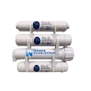 4-Stage Portable Heavy Duty Reverse Osmosis Water Filter Purification System | 150 GPD | 2.5 x 12" Filters