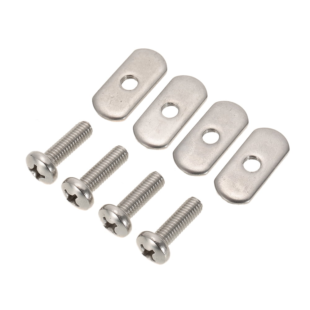 4 Stainless Steel Kayak Rail/Track Screws & Track Nuts Hardware Gear