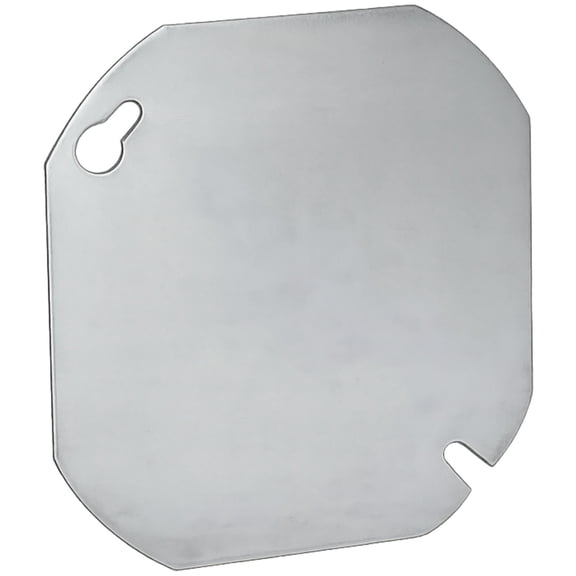 4" Stainless Steel Octagon Blank Electrical Box Cover, Flat Metal Blank Junction Box Cover Plate