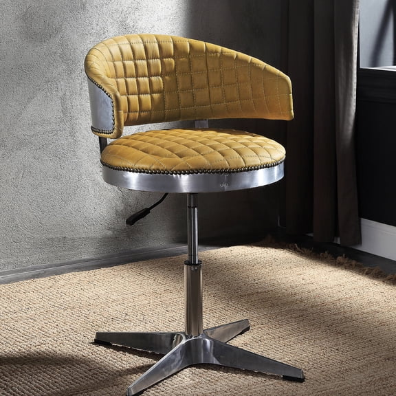4 - Star Base Metal Frame with Casters | Movable and Stable in Home Spaces | Cozy Seating with Good Back Support