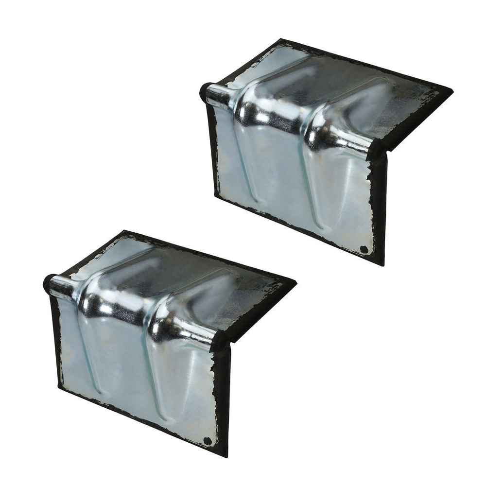 4" Steel Corner Protector w/ Galvanized Groove w/ Rubber for Chain -