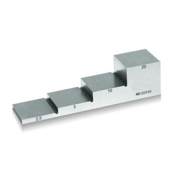 4 Step 2.5- 5- 10- 20mm 1018 Steel Calibration Block for Ultrasonic Thickness Gauge ,Durable Construction