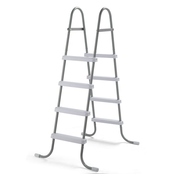 52-Inch Above Ground Pool Ladder, Dual-Sided 4-Step Design with 300 lbs Weight Capacity, Corrosion-Resistant Steel Frame for Safe & Easy Entry/Exit