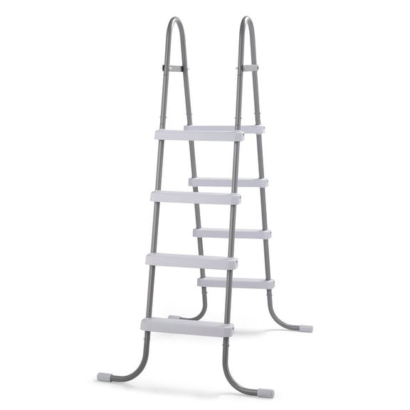 4 Step Above Ground Pool Ladder, 52 in Height Pool Steps, 300 LBS Load Capacity Double-Sided Pool Stair with Iron Frame