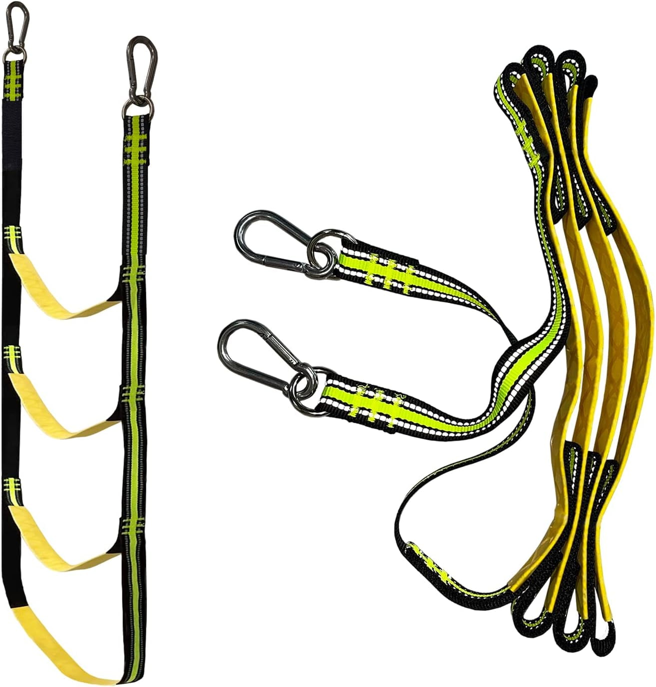 4 Step Folding Boat Rope Ladder, Portable Marine Rope Ladder, Assist ...