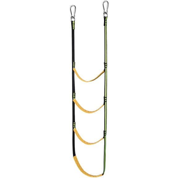 4 Step Heavy Duty Climbing Boat Ladder, 51 in / 111 cm Polyester Folding Boarding Ladder with Anti-Slip Steps, Quick Release & Foldable Design