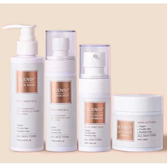 4-Step Natural Skincare Set for Daily Care