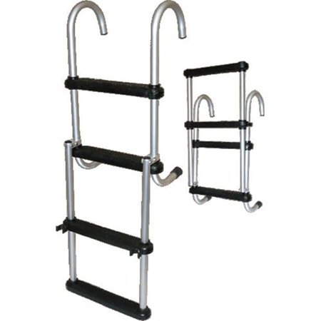 4-Step Removable Folding Ladder, Stainless 316