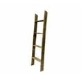 thumbnail image 1 of 4 Step Rustic Weathered Grey Wood Ladder Shelf, 1 of 2