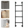 thumbnail image 1 of 4-Step Safety Ladder Portable 49'' Tall Bunk Bed Ladder Wall Mounted Step Ladder 200kg, 1 of 16