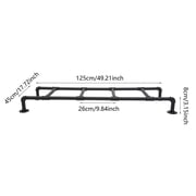 4 Step Wall Mount Ladder for Bunk Bed, Heavy Duty Carbon Steel Climbing Ladder, 440 lbs Capacity, Modular Design 2/3/4 Steps, Space Saving, for Loft Dorm RV, Black