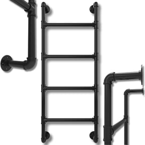 4-Step Wall-Mounted Ladder – Basement Egress Window Well Exit – 4 Rung Wall-Fixed Ladder
