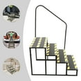 thumbnail image 1 of 4 Steps Ladder W/ Handrails Swimming Pool Ladder Above Ground Stair Step Stool Ladder, 1 of 20