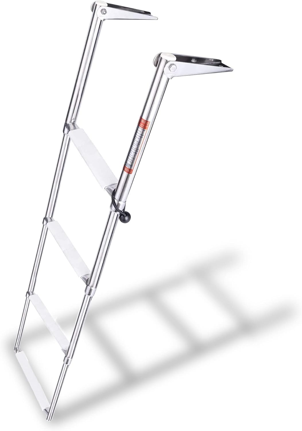 4 Steps Stainless Steel Drop Down Telescopic and Folding Boat Ladder ...