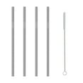 thumbnail image 1 of 4 Straight Reusable Drinking Straws Metal Stainless Steel Eco-Friendly 10.5In, 1 of 1