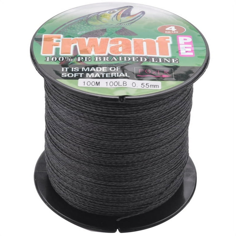 Multifilament PE Fishing Line in 4 Strands Grey Color from 12LB