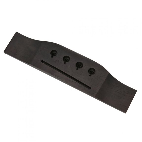 4-String Acoustic Bass Bridge Set, Rosewood with Plastic Saddle and 4 Pins