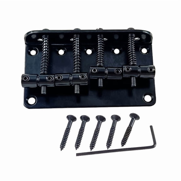 4 String Bass Bridge Electric Bass Guitar Accessories Bass Bridge Assembly Bass Guitar Bridge Replacement Vintage Style
